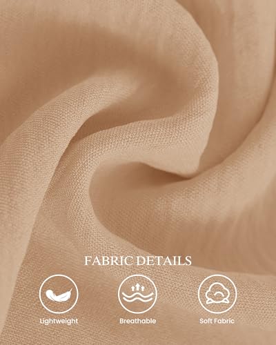 PRETTYGARDEN Women 2 Piece Summer Outfits Short Sleeve Strappy Top Wide Leg Pants Tracksuit Lounge Sets Beach Clothes(Khaki,X-Large) — view 6