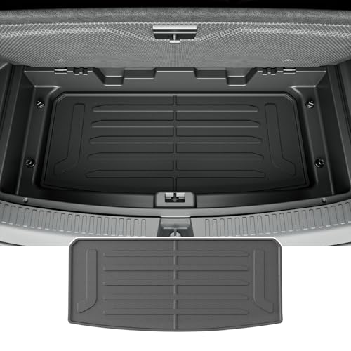 powoq Cargo Mat Compatible with 2024-2026 Chevy Traverse Trunk Mat TPE Lower Trunk Liner Rear Storage Cargo Liner Replacement for 2024 2025 2026 Chevy Traverse Accessories