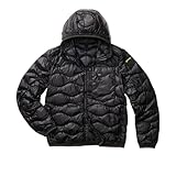 Couette brillante rembourrée plume et surpiqûre à vagues horizontales