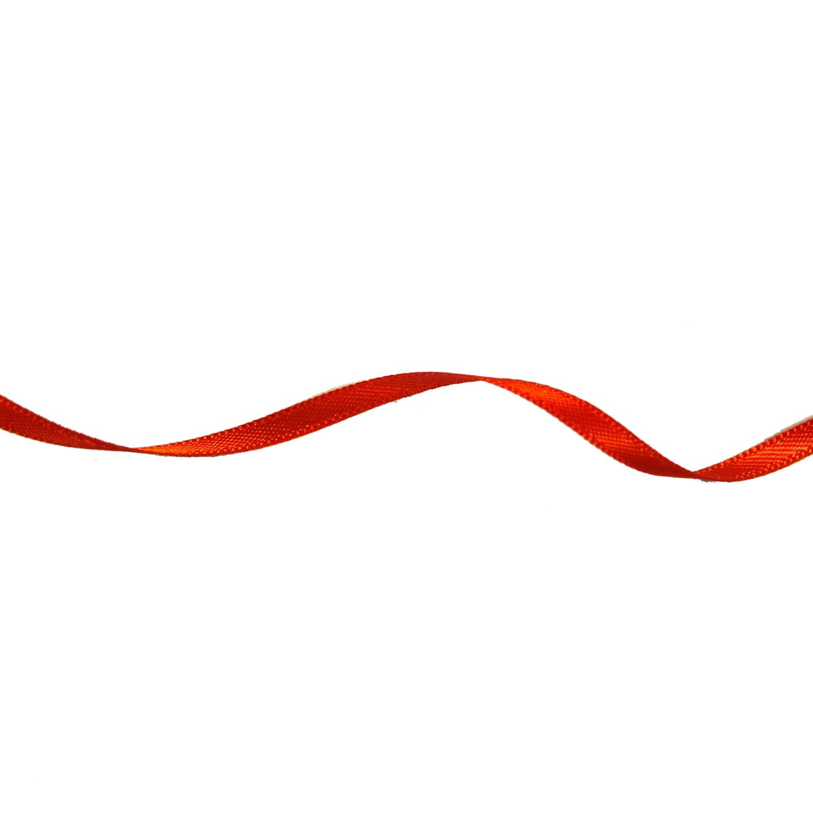Vaessen Creative Ruban Satin - Rouge - 100 m x 3 mm - Bolduc - Coquelicot - Biais de Couture - pour Cadeau, Emballage, Bouquet Mariage, Cheveux et Ballon
