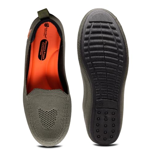 Image of Ortho + Rest Women Flexible Memory Foam Women's Shoes for Walking Gym Training,Casual, Sports,Slip-On,Lightweight Slipon Running Sneaker for Ladies and Girls