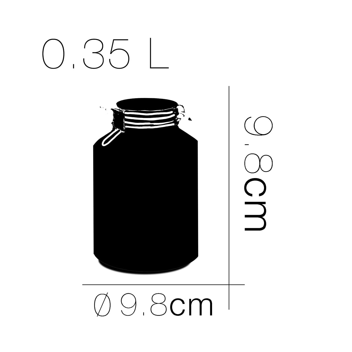 Paquete de 24 Frascos de Vidrio con Tapa de Clip Herméticos, Botes Tarros de Cristal para Conservas con Cierre mecánico, Capacidad 35 cl - Diámetro 9.8 x Altura 9.8 cm