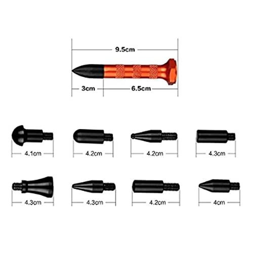HiYi Car Dent fix Tools Beulen-Reparatur-Hammer mit verschiedenen Aufsätzen, DIY, 10 Stück