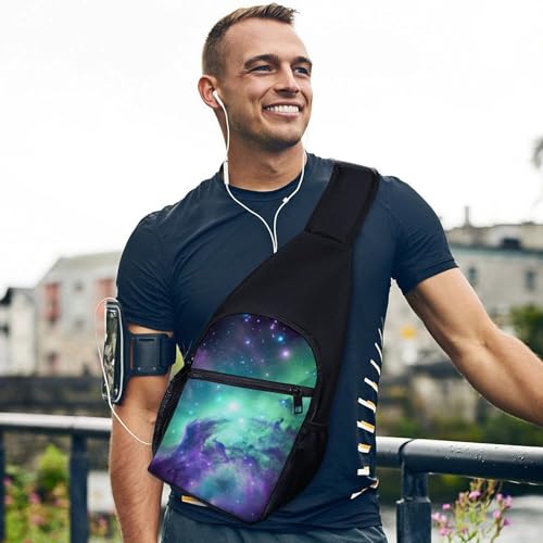 Mochila tipo bandolera blanca para deporte y senderismo miniatura 3