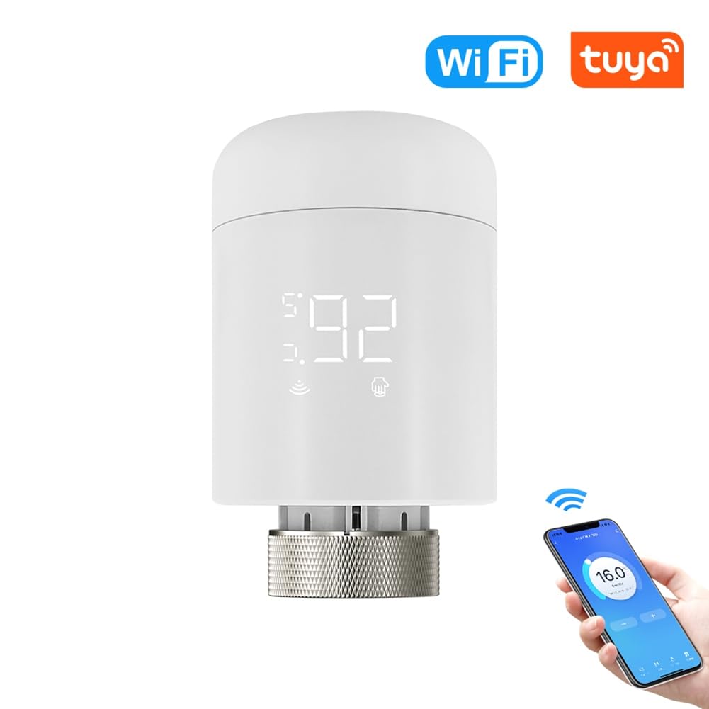 Tuya WiFi Smart TRV Válvula Termostática para Radiador Termorregulador para Calefacción Doméstica Smart Life