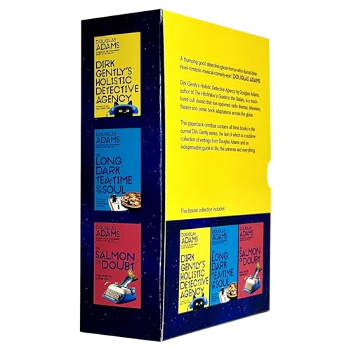 Image of The Complete Dirk Gently Trilogy Box Set Collection-Three Hilariously Holistic Adventures by Douglas Adams (Dirk Gently's Holistic Detective Agency, Long Dark Tea-Time of the Soul, Salmon of Doubt)