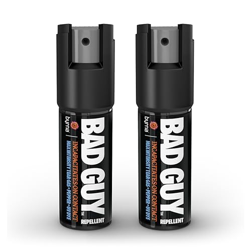 Byrna BGR MAX Pepper Spray + Tear Gas | Maximum Stopping Power | Attacker Tracker UV Marking DYE Technology | Military Strength Self-Defense Stream Spray