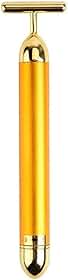 Barra de beleza energética de ouro 24 k – Massageador facial facial – Massageador facial elétrico – Massageador facial portátil antienvelhecimento ouro 24K para levantamento de rosto, redução de rugas