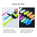 ARTFLY 12 Bright Colors 60ml/2oz Glow in The Dark Acrylic Paint Set, Perfect for DIY Projects, Halloween & Christmas Decorations - Image 4