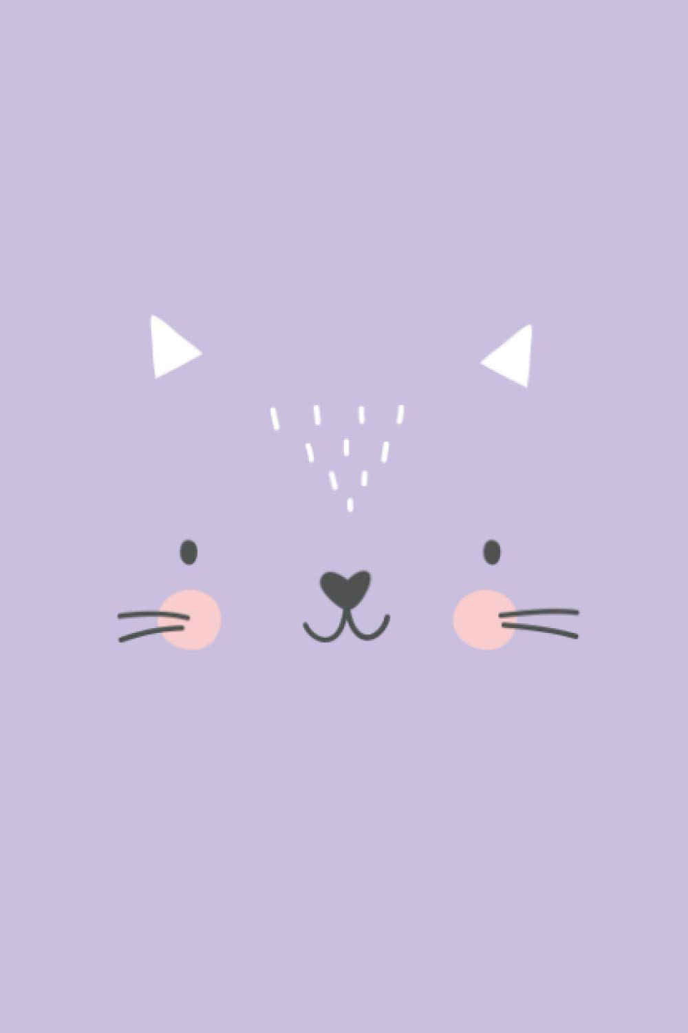Cat Notebook: Cute Purple Cat Journal - Lined Notebook Journal for Writing - 6 x 9 Inches - 110 Pages (Kawaii Zoo Collection)