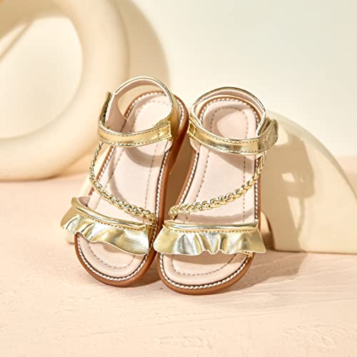 Image of GINFIVE Toddler Girls Sandals Little Girls Kids Summer Shoes Toddler Sandals