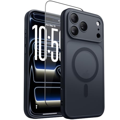 GolbinBox Magnetic Shockproof for iPhone 18 Pro & iPhone 17 Pro Case, Black