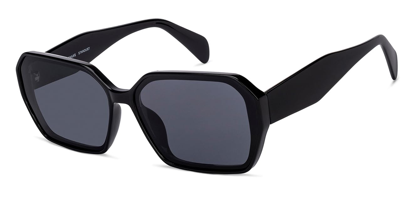 Vincent Chase By Lenskart | Full Rim Hexagonal | STARDUST | Polarized and 100% UV Protected | For Women | Large | VC S16907