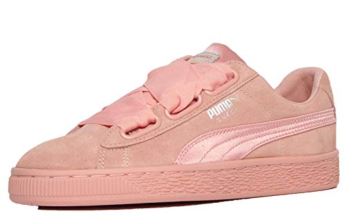 PUMA Suede Heart EP, Sneakers Basses Femme, Beige (Peach Beige-Metallic Beige), 38 EU