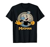 Cuphead Mugman Circle Shadow Profile Vintage T-Shirt