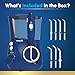 Waterpik Aquarius Water Flosser For Teeth Cleaning, Gums, Braces, Dental Care, Electric Power With 10 Settings, 7 Tips For Multiple Users And Needs, ADA Accepted, Blue WP-663, Packaging May Vary