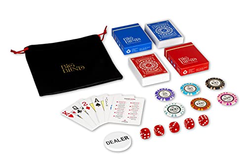 Image of Big Blind 300 Pieces Poker Chips Setfor Adult