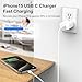KTDRJN for iPhone16 Charger, 3 Pack 20W USB-C Fast Wall Charger with 6ft C to C Cable for iPhone 16/16 Pro/16 Pro Max/16 Plus/15 Series/iPad Air/iPad Pro and More