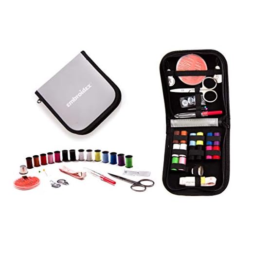 Embroidex Sewing Kit for Home, Travel & Emergencies - Filled with Quality Notions Scissor & Thread - Great Gift