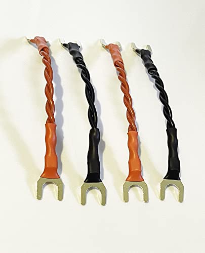 AudioQuest Rocket 22 Bi-wire Speaker Cable 4 x 10 CM Bi-wire Bridging links Terminated With 8 x Gold Plated Spades