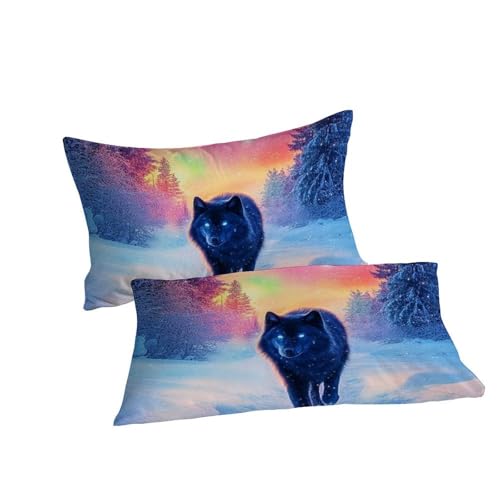 Housse de couette loup 3D microfibre de qualité supérieure 200x200