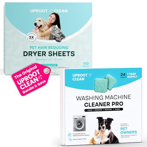 Uproot Clean Washing Machine Cleaner Tablets Pro & Dryer Sheets