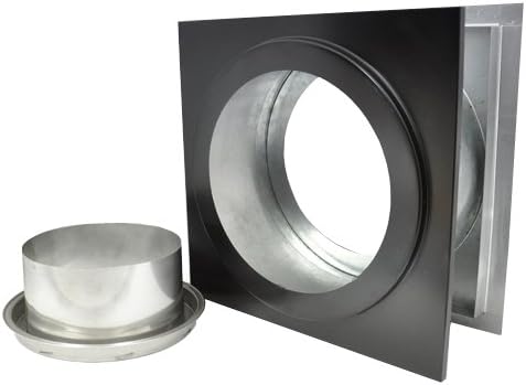 Class-A, All Fuel "Wall Thimble & Finishing Collar" for Shasta Vent 8" 10" O.D. Chimney Systems | For 10-inch O.D. Chimney Systems, Measures 16 X 16 X 7 Inches.