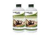 LIQUIDHEALTH Pets K9 Vegetarian Liquid Glucosamine Juice for All Dogs Canines with Chondroitin, MSM, Omega 3, Antioxidants, Hyaluronic Acid - Dog Vitamin Oil for Hip & Joint Health - USA Made (2 Pack)