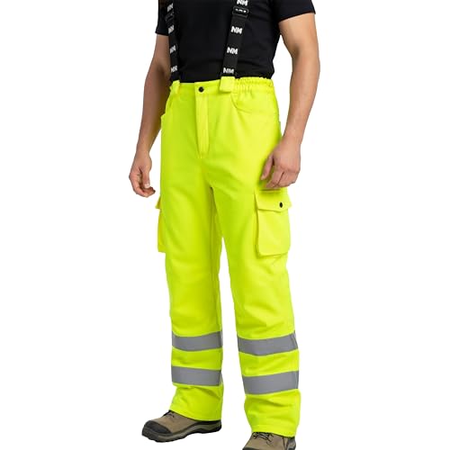 Image of Men's Work Suit Insulated Softshell Jacket & Bib Pants Set - Breathable Water-Resistant Coat with 4-Way Stretch