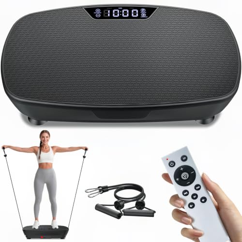 Image of AoraPulse Vibration Plate Exercise Machine, Vibration Plate for Lymphatic Drainage Weight Loss, 400 Lbs Capacity Full Body Workout Vibrate Fitness Platform for Home Women Men