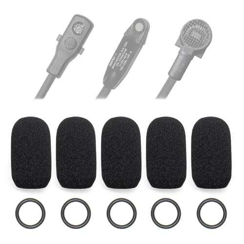 Voarmaks A30 マイクカバー 5個パック Bose A30 A20 A10、ProFlight Series 2、Aviation Headsetマイクマイクフォームマフカバーウィンドスクリーンポップフィルターに対応