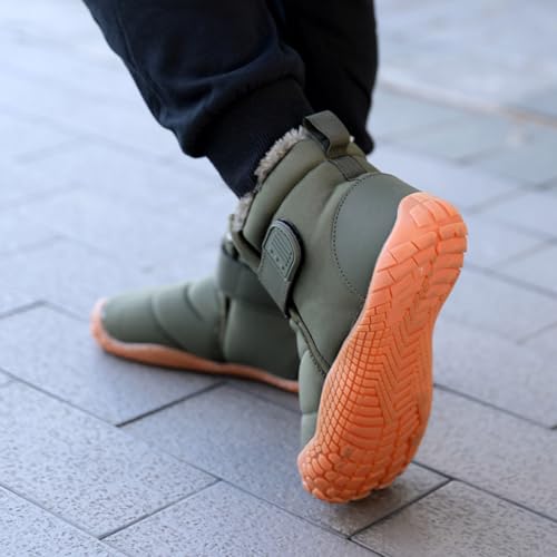 Snow Boots for Girls Winter Cold Weather Waterproof Non Slip Warm Shoes for Little Kids Fur Lined Comfy Ankle Boots for Outdoor Activity3