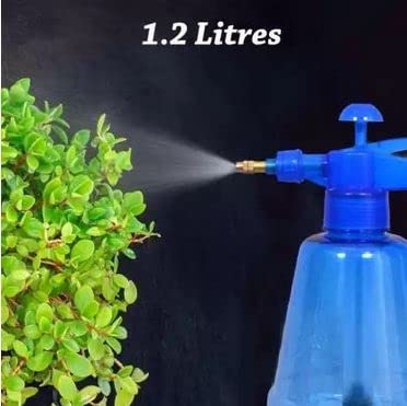 Image of Heavy Duty Garden Pump Pressure Sprayer, Lawn Sprinkler, Water Mister, Spray Bottle for Herbicides, Pesticides, Fertilizers, Plants Flowers Random Colors(1.2 L Capacity) (Multicolor)