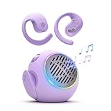 Open Ear Headphones Over the Ear Earbuds Wireless for Kids, Waterproof Small Mini Portable Bluetooth Speaker with Earbuds, OWS Hanging Earphones Air Bone Conduction Headphones 5.4 Bluetooth Headset