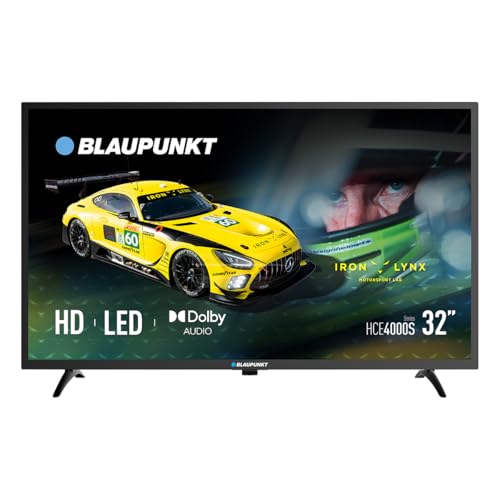 Blaupunkt TV 32' HD LED, Dolby Audio, 2×HDMI, USB, Sintonizadores T2/S2/C, Bajo Consumo, Negro, 32HCE4000S