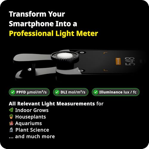 image for Lightray Mobile Light- and PAR Meter | Smartphone-Based PPFD, DLI, Ill