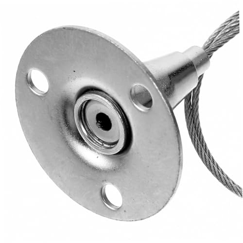 Image of 5pcs Wire Rope Hook Hanger for Secure Hanging of Curtains and Signs Design - Easy Wall Ceiling Installation
