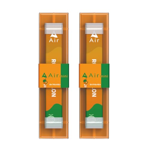 【公式】Air mini エアミニ 2本セット 持ち運びシーシャ 電子タバコ VAPE べイプ 使い捨て airmini エアーミニ ポケットシーシャ (2本セット, ロイヤルメロン)