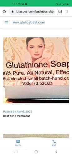 GLUTATHIONE SKIN LIGHTENING SOAP - NATURAL SKIN LIGHTENING REMEDY HIGHLY EFFECTIVE FOR PERMANENT SCAR REMOVAL- ANTI AGING AND ANTIOXIDANT WITH COCONUT OIL AND HYPERPIGMENTATION CARE