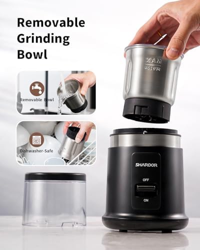 One Touch Coffee Grinder Electric, Spice, Herb