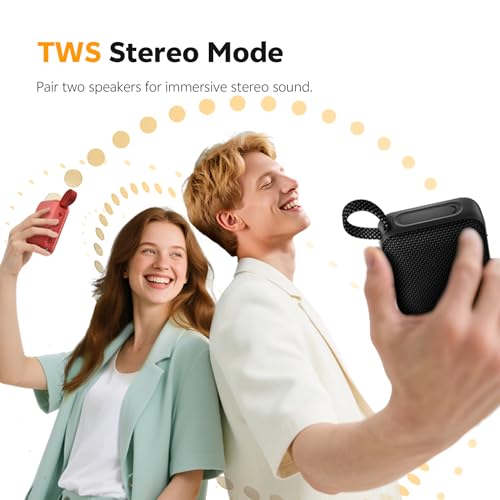 Image of QCY SP2 Portable Bluetooth Speaker | RGB Lighting, Pro EQ, Waterproof, TWS, 17H Playtime