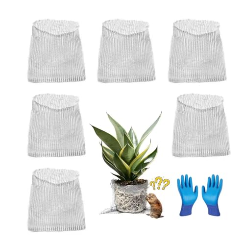 ProToolKit 6 Pack 5 Gallon Gopher Baskets - Stainless Steel Mesh Root Guards Garden Plant Protection Against Gophers Moles and Voles