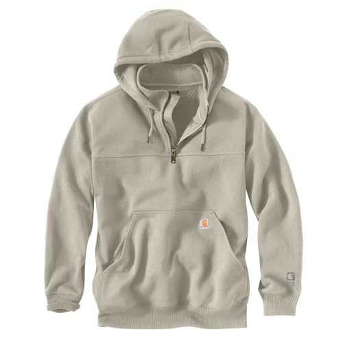 Carhartt Men's Paxton 1/4-Zip Sweatshirt, Cobblestone, Medium