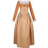 Royal Colonial Little Girl Child Princess Costume Hamilton Angelica Top Skirt Khaki Cosplay Kid Victorian Dress