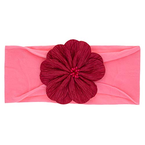 Yukong Baby Nylon Newborn Headbands, Baby Girl Flower Headband, Infant Hair Band Hair Accessories