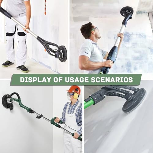 CoralHarven Ø 215 mm Schleifteller,10 Loch Schleifteller mit Klettband,Wandschleifer und Giraffe-Deckenschleifer Ersatzteile für DWS225BT/DC/R und DS 200/210/900/920/930 (1)