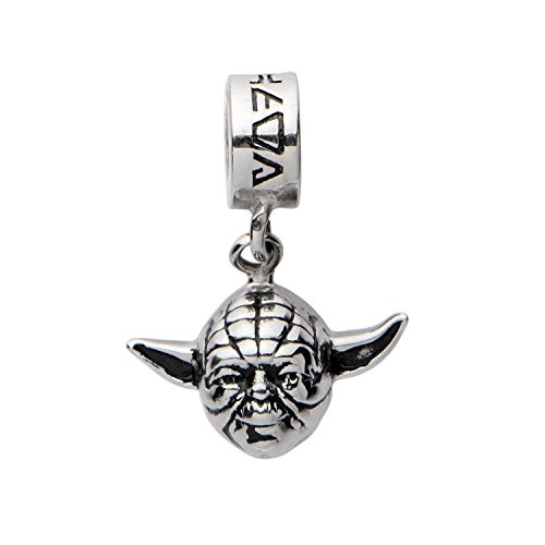 Salesone Plata de Ley 925 Star Wars Yoda Dangle Charm