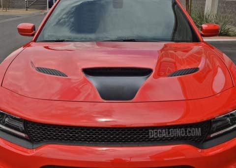 Fits 2015+ Dodge Charger Hood Scoop Intake Decal Matte Black