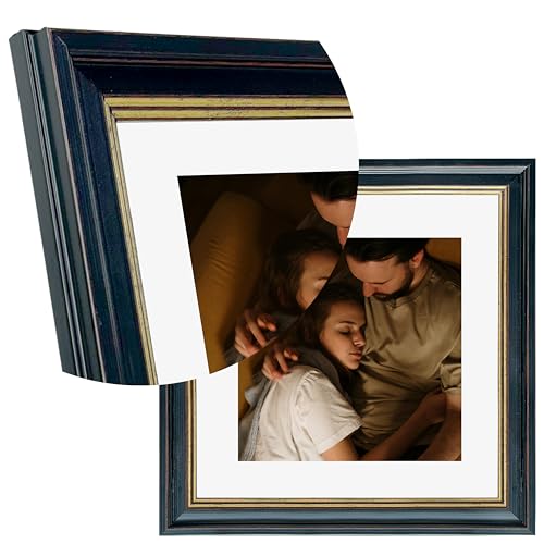 Image of Art Street Picture Frames Set of 4 Wall Mounted Premium 3D Photo Frame Vertical & Horizontal Wall Hanging Individual Collage for Home Decor (Black, Size 10 x 10 inch)