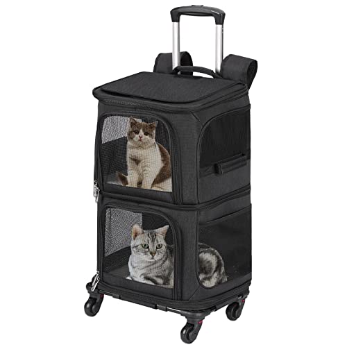 VOISTINO Doppelter Tierrucksack mit Rollen VTC11BLC
